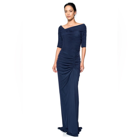 TADASHI SHOJI Indigo Gown - Picture 1 of 3